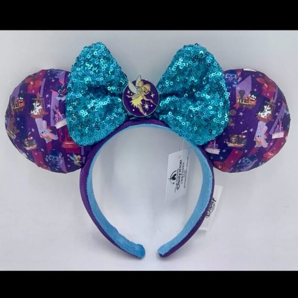Disney Parks Tinkerbell Magic Minnie Ears Disney Icons Headband Rare Edition